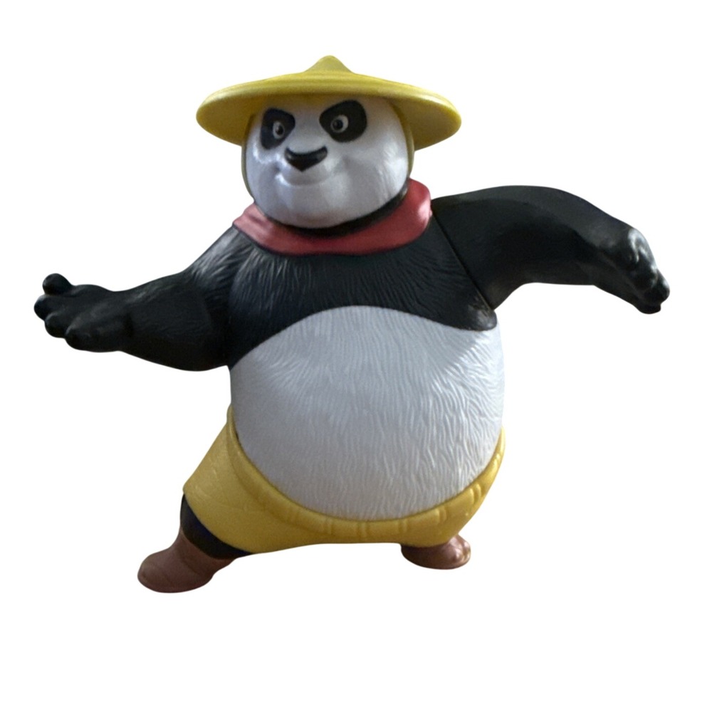 Kung Fu Panda Po Figure Toy Hat Scarf Yellow Pants Action Figure Kids